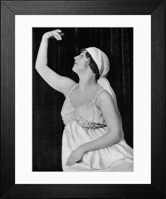 Framed Print : A portrait of the dancer Lydia Kyasht, 1916 Framed Print : A portrait of the dancer Lydia Kyasht, 1916