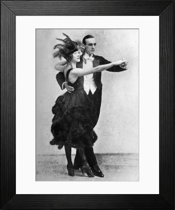 Framed Print : The Dancing Team of Moss and Fontana, London, 1919 Framed Print : The Dancing Team of Moss and Fontana, London, 1919