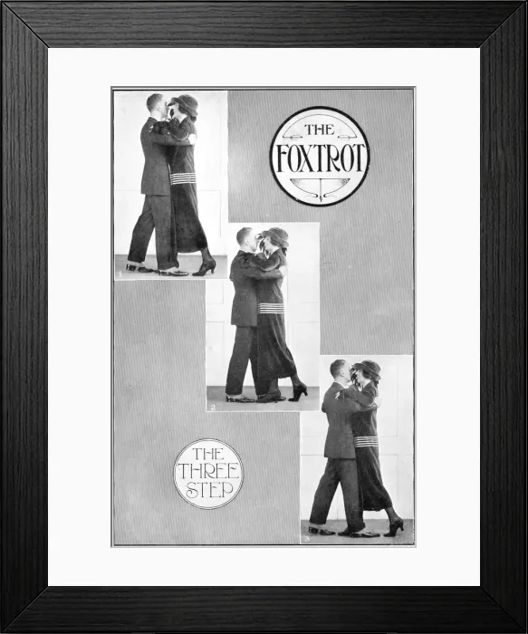 Framed Print : A representation of the modern Fox Trot in four parts Framed Print : A representation of the modern Fox Trot in four parts