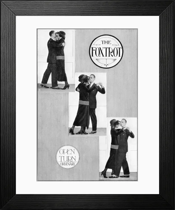 Framed Print : A representation of the modern Fox Trot in four parts Framed Print : A representation of the modern Fox Trot in four parts