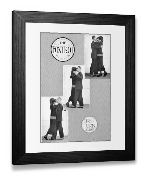 Framed Print : A representation of the modern Fox Trot in four parts Framed Print : A representation of the modern Fox Trot in four parts