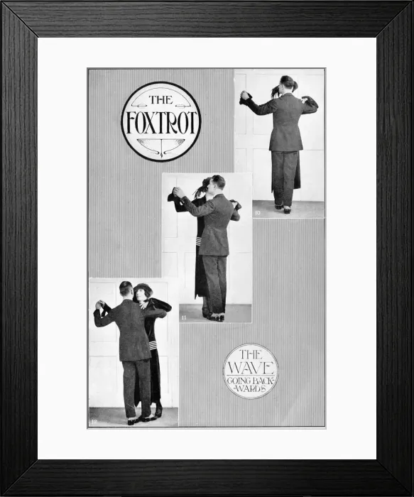 Framed Print : A representation of the modern Fox Trot in four parts Framed Print : A representation of the modern Fox Trot in four parts