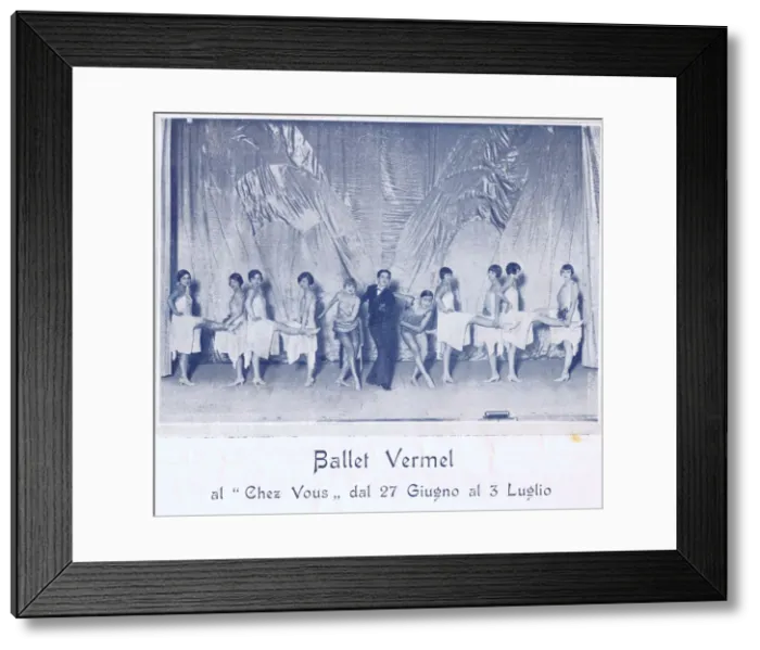 Framed Print : Ballet Vermel at Chez Nous cabaret, Hotel Excelsior, Lido Framed Print : Ballet Vermel at Chez Nous cabaret, Hotel Excelsior, Lido