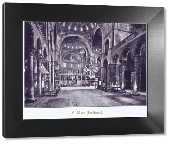 A view of the interior of Saint Marks Basilica, Venice