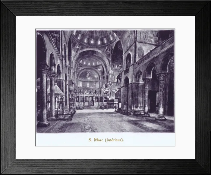 Framed Print : A view of the interior of Saint Marks Basilica, Venice Framed Print : A view of the interior of Saint Marks Basilica, Venice