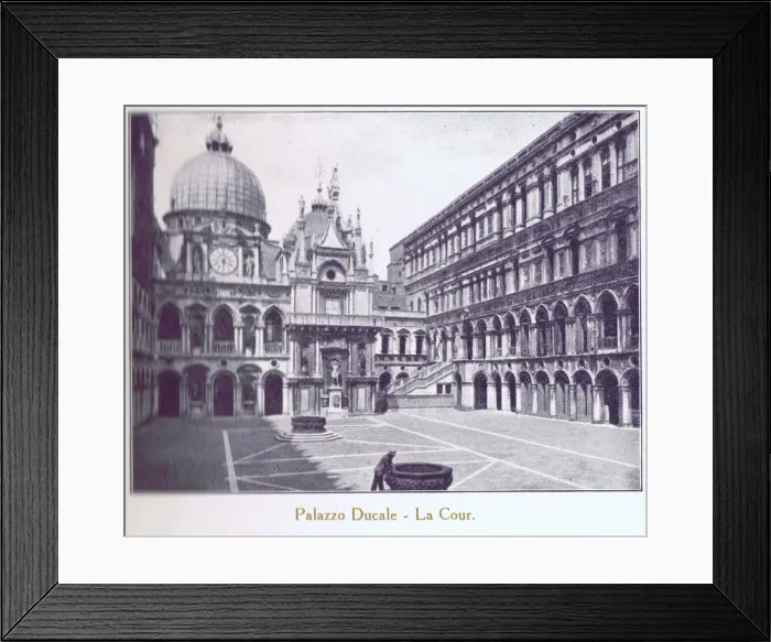 Framed Print : A view of the courtyard of Palazzo Ducale, Venice, 1929 Framed Print : A view of the courtyard of Palazzo Ducale, Venice, 1929