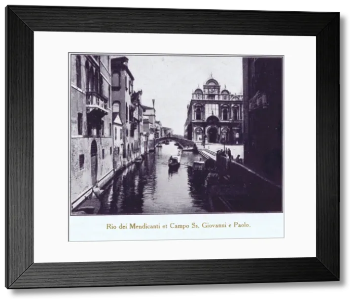 Framed Print : A view of Rio dei Mendicanti and Campo Santi Giovanni Framed Print : A view of Rio dei Mendicanti and Campo Santi Giovanni