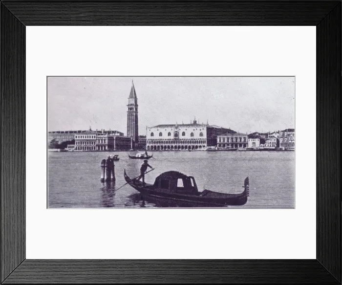 Framed Print : Quai des Esclavons, from the Grand Canal, Venice, 1929 Framed Print : Quai des Esclavons, from the Grand Canal, Venice, 1929