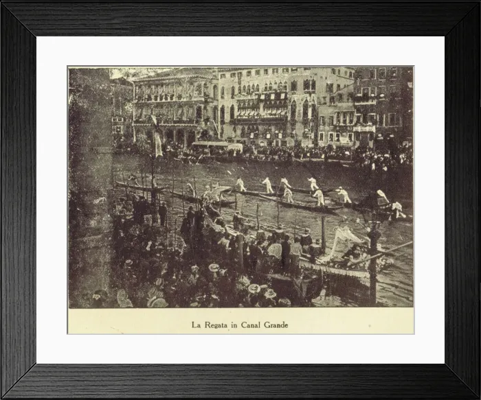 Framed Print : A view of the Regatta on the Frand Canal, Venice, 1924 Framed Print : A view of the Regatta on the Frand Canal, Venice, 1924