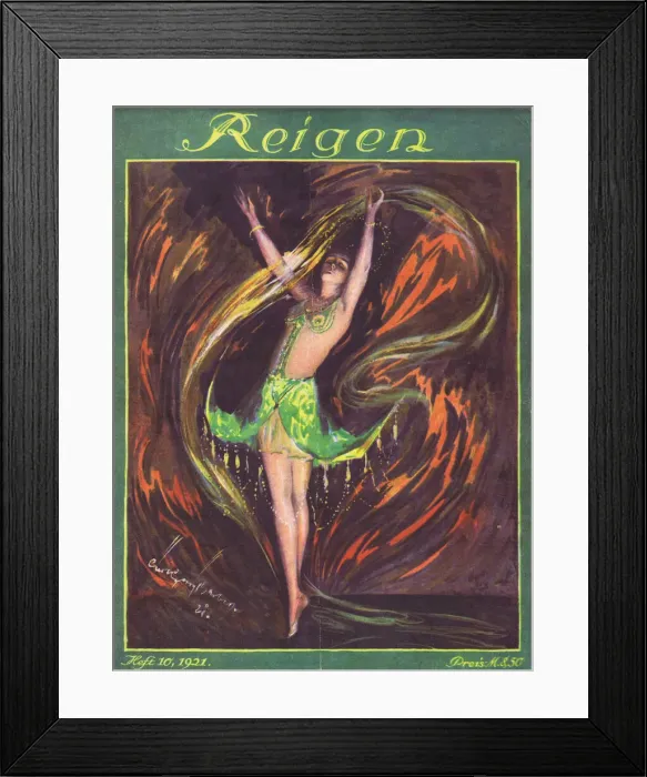 Framed Print : Cover of Reigen Magazine, Germany, 1923 Framed Print : Cover of Reigen Magazine, Germany, 1923
