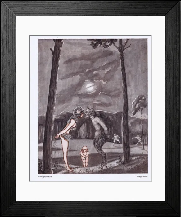 Framed Print : Illustration from Reigen Magazine, Germany, 1922 Framed Print : Illustration from Reigen Magazine, Germany, 1922
