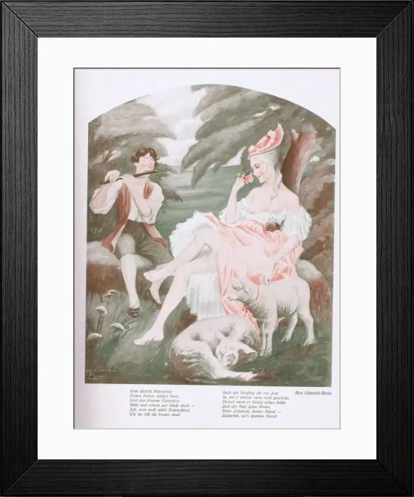 Framed Print : Illustration from Reigen Magazine, Germany, 1924 Framed Print : Illustration from Reigen Magazine, Germany, 1924