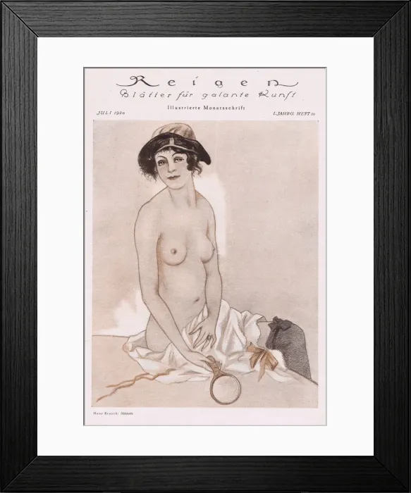 Framed Print : Illustration from Reigen Magazine, Germany, 1920 Framed Print : Illustration from Reigen Magazine, Germany, 1920