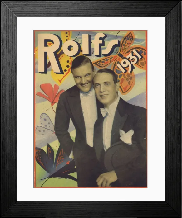 Framed Print : Programme cover for 1931 Rolfs show presented by Ernst Rolf Framed Print : Programme cover for 1931 Rolfs show presented by Ernst Rolf