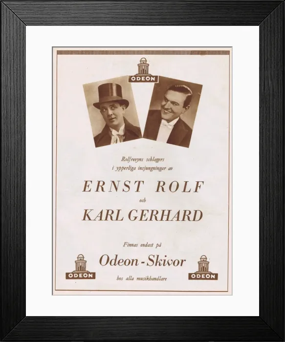 Framed Print : Advert for music from Ernst Rolfs 1931 show - China Theatre Framed Print : Advert for music from Ernst Rolfs 1931 show - China Theatre