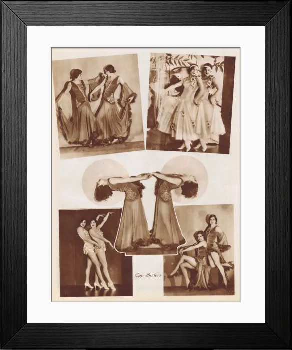 Framed Print : The Epps sister in Ernst Rolfs 1931 show at China Theatre Framed Print : The Epps sister in Ernst Rolfs 1931 show at China Theatre