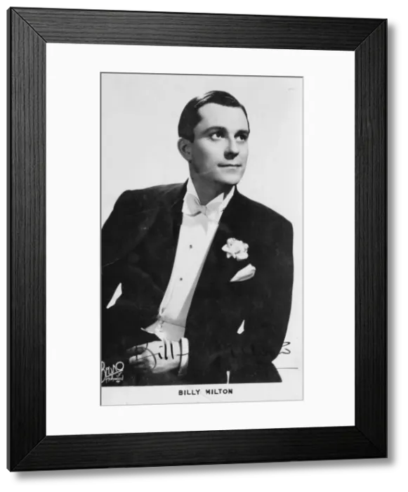 Framed Print : Photograph of the British entertainer Billy Milton, 1930s Framed Print : Photograph of the British entertainer Billy Milton, 1930s