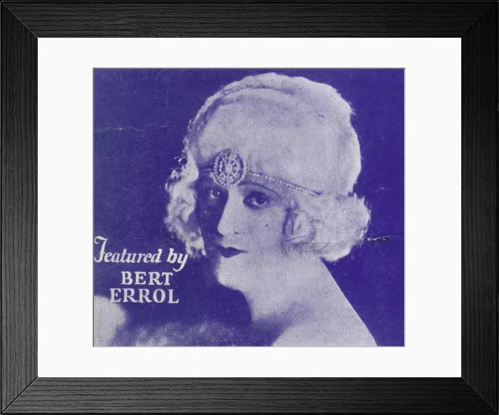 Framed Print : Sheet music - British female impersonator Bert Errol