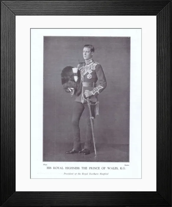 Framed Print : Prince of Wales (later to become King Edward V111) Framed Print : Prince of Wales (later to become King Edward V111)