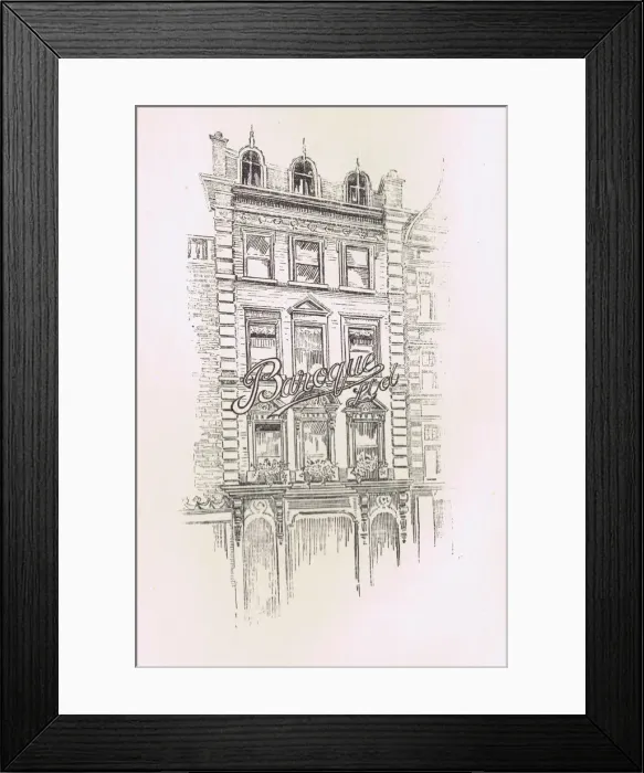 Framed Print : Exterior of the London fashion house of Baroque Ltd Framed Print : Exterior of the London fashion house of Baroque Ltd