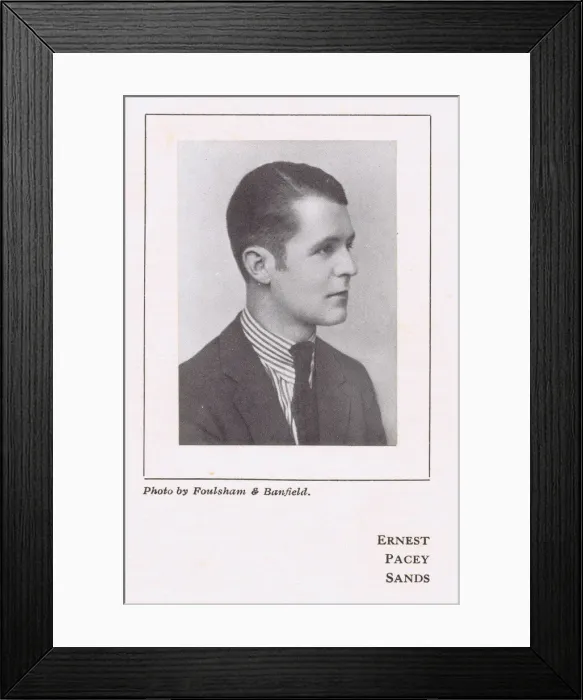 Framed Print : Portrait of Ernest Pacey Sands