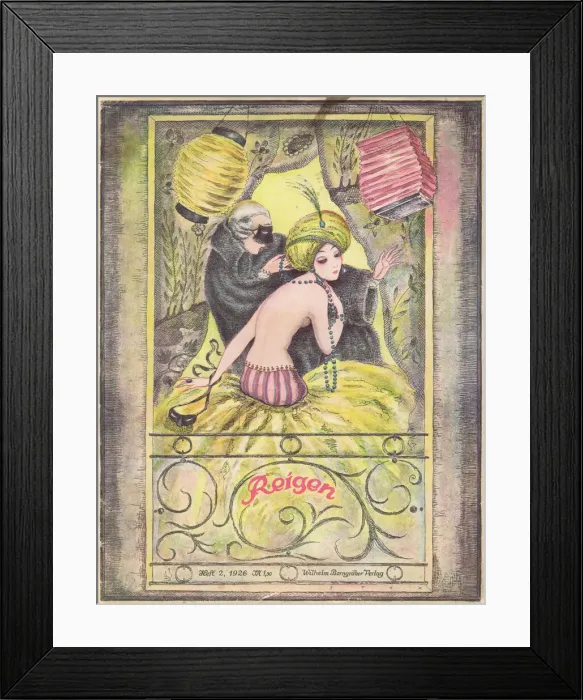 Framed Print : Cover of Reigan Magazine, Germany, 1926 Framed Print : Cover of Reigan Magazine, Germany, 1926