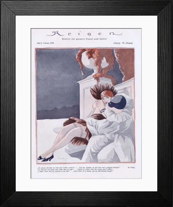 Framed Print : Illustration from Reigen Magazine, Germany, 1926 Framed Print : Illustration from Reigen Magazine, Germany, 1926