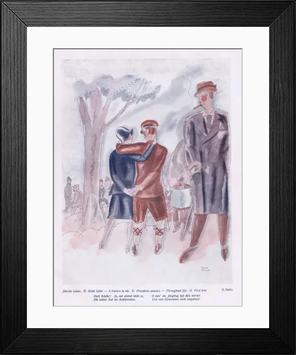 Framed Print : Illustration from Reigen Magazine, Germany, 1926 Framed Print : Illustration from Reigen Magazine, Germany, 1926