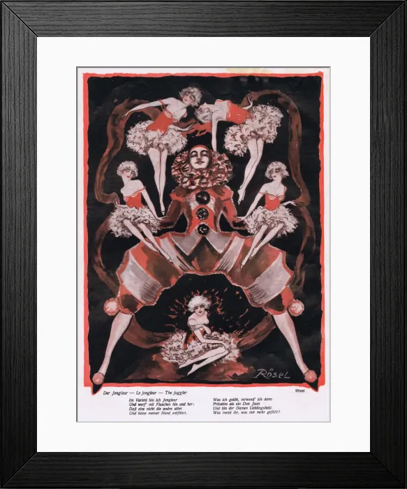 Framed Print : Illustration from Reigen Magazine, Germany, 1926 Framed Print : Illustration from Reigen Magazine, Germany, 1926