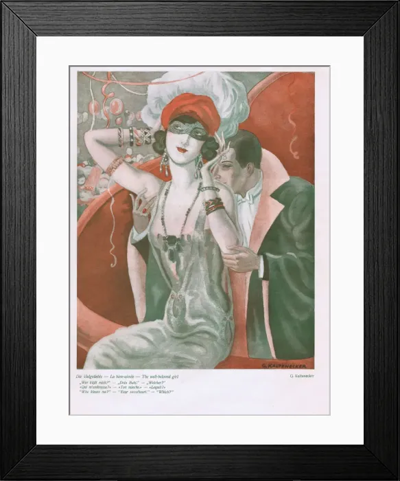 Framed Print : Illustration from Reigen Magazine, Germany, 1926 Framed Print : Illustration from Reigen Magazine, Germany, 1926
