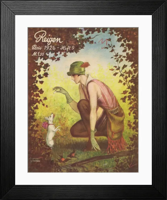 Framed Print : Cover of Reigan Magazine, Germany, 1926 Framed Print : Cover of Reigan Magazine, Germany, 1926