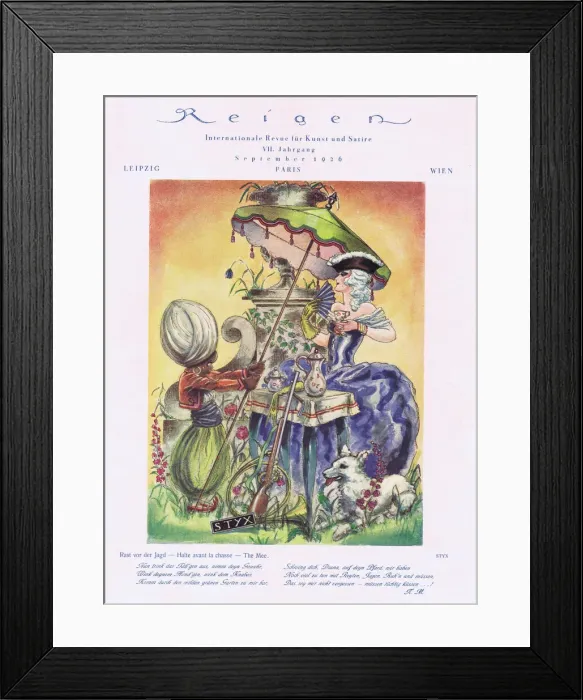 Framed Print : Illustration from Reigen Magazine, Germany, 1926 Framed Print : Illustration from Reigen Magazine, Germany, 1926