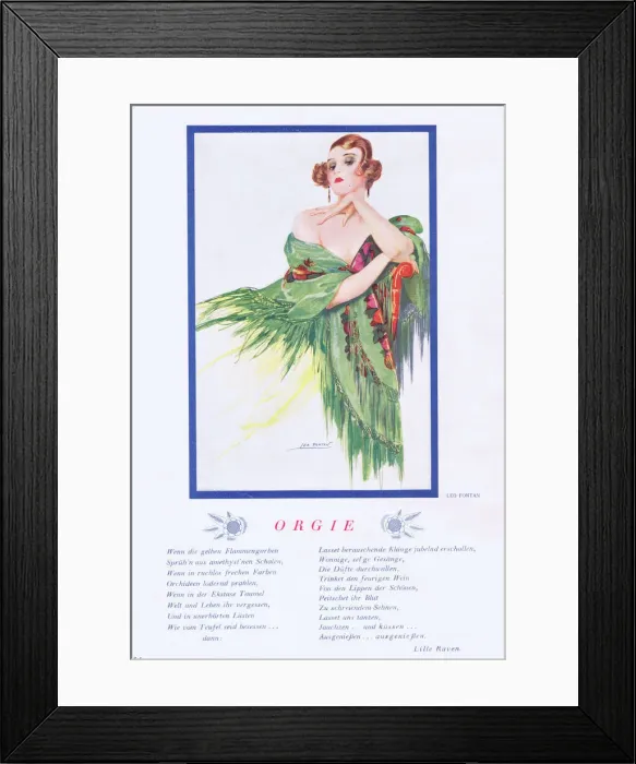 Framed Print : Illustration from Reigen Magazine, Germany, 1926 Framed Print : Illustration from Reigen Magazine, Germany, 1926
