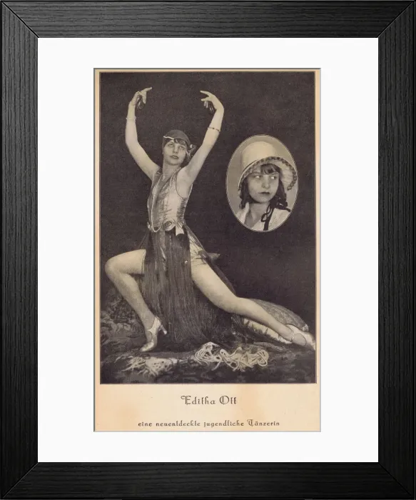 Framed Print : The dancer Editha Ott, Germany, 1932 Framed Print : The dancer Editha Ott, Germany, 1932