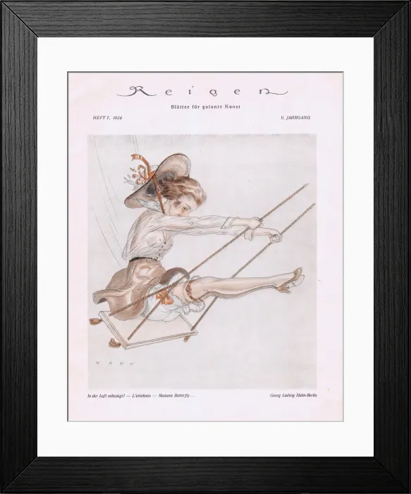 Framed Print : Illustration from Reigen Magazine, Germany, 1924 Framed Print : Illustration from Reigen Magazine, Germany, 1924