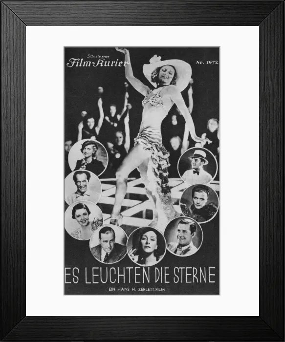 Framed Print : Film Kurier front cover - German film Es Leuchten Die Sterne Framed Print : Film Kurier front cover - German film Es Leuchten Die Sterne
