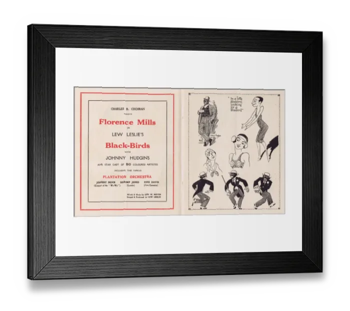 Framed Print : Florence Mills in Lew Leslies Blackbirds at the London Pavi Framed Print : Florence Mills in Lew Leslies Blackbirds at the London Pavi