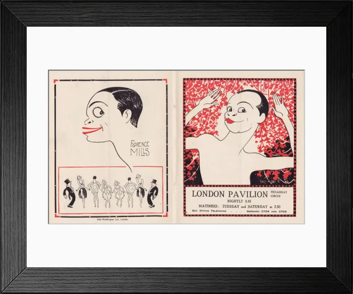 Framed Print : Florence Mills in Lew Leslies Blackbirds at the London Pavi Framed Print : Florence Mills in Lew Leslies Blackbirds at the London Pavi