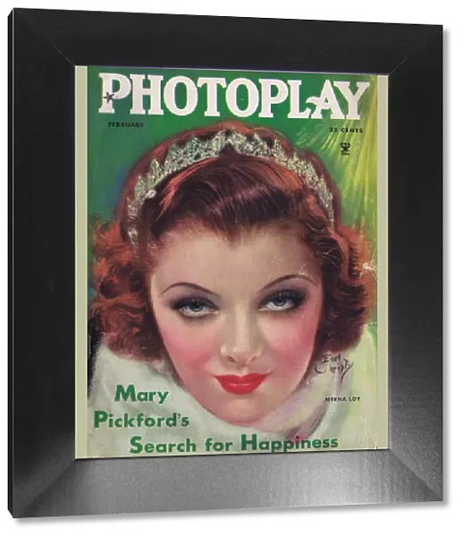 Front cover of Photoplay featuring Myrna Loy, 1935