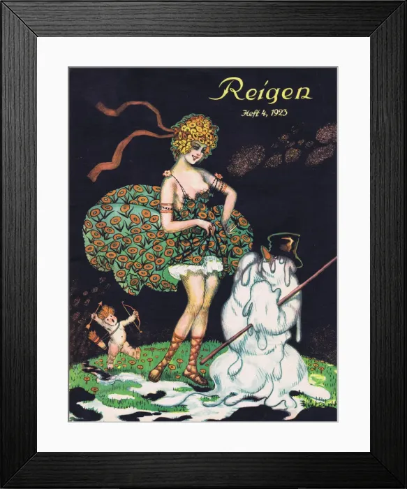 Framed Print : Cover of Reigen Magazine, Germany, 1923 Framed Print : Cover of Reigen Magazine, Germany, 1923