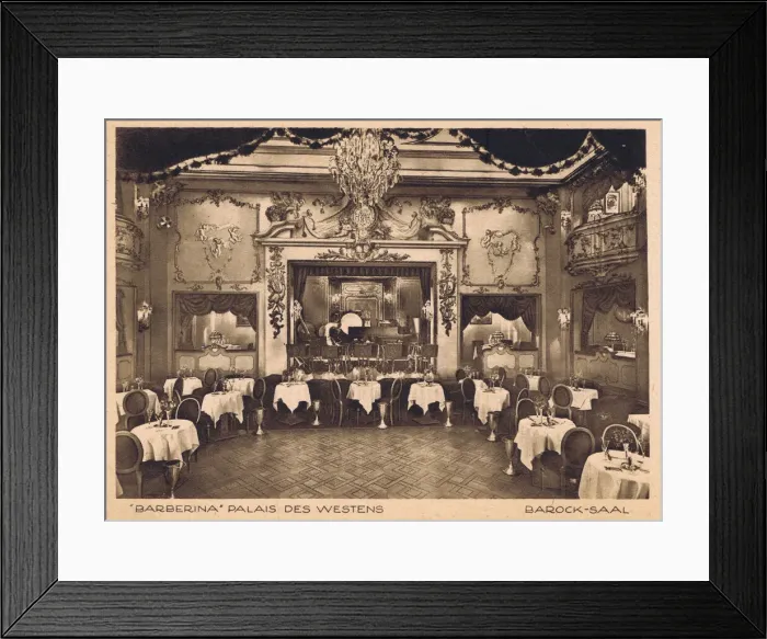 Framed Print : Interior of Barberina venue, Palais des Westens, Berlin Framed Print : Interior of Barberina venue, Palais des Westens, Berlin