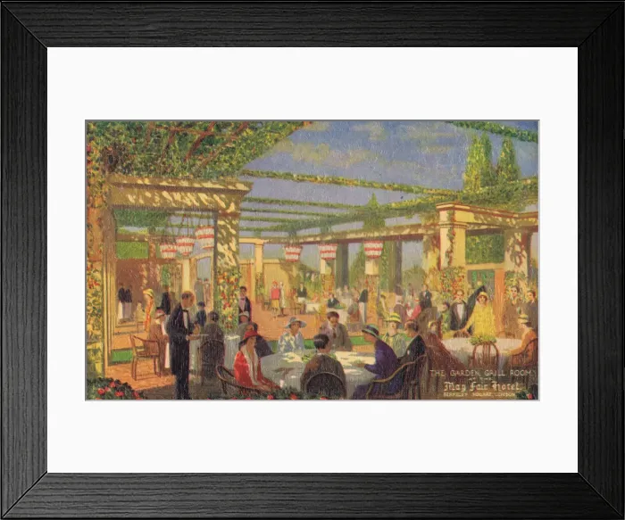 Framed Print : The Garden Grill Room of the Mayfair Hotel, Berkeley Square Framed Print : The Garden Grill Room of the Mayfair Hotel, Berkeley Square