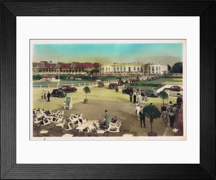 Framed Print : Casino at Deauville from the gardens Framed Print : Casino at Deauville from the gardens