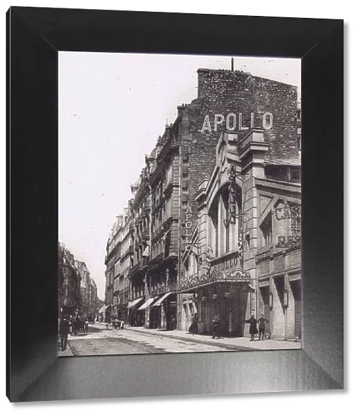 An exterior view of the Apollo theatre in Paris, 1920s