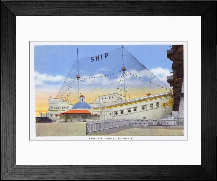 Framed Print : An exterior view of the Ship Caf, Venice, Los Angeles Framed Print : An exterior view of the Ship Caf, Venice, Los Angeles