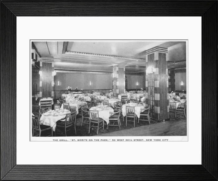 Framed Print : The Grill room at the St Moritz on the Park Hotel, New York Framed Print : The Grill room at the St Moritz on the Park Hotel, New York