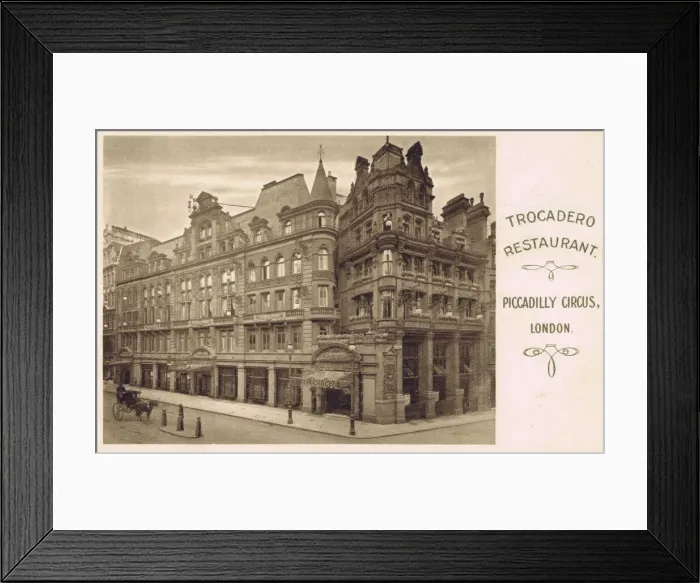 Framed Print : An exterior view of the Trocadero restaurant, Piccadilly Framed Print : An exterior view of the Trocadero restaurant, Piccadilly