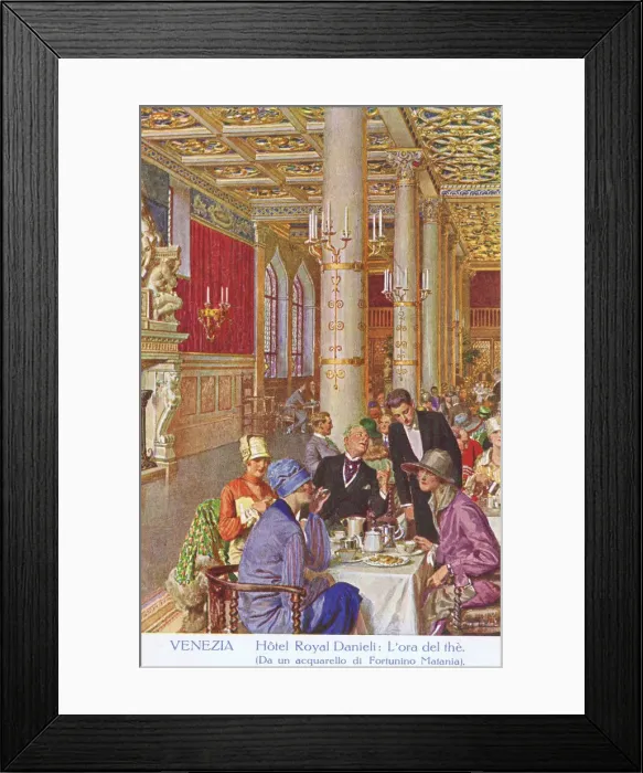 Framed Print : Sketch of the interior of the Hotel Royal Danieli, Venice Framed Print : Sketch of the interior of the Hotel Royal Danieli, Venice