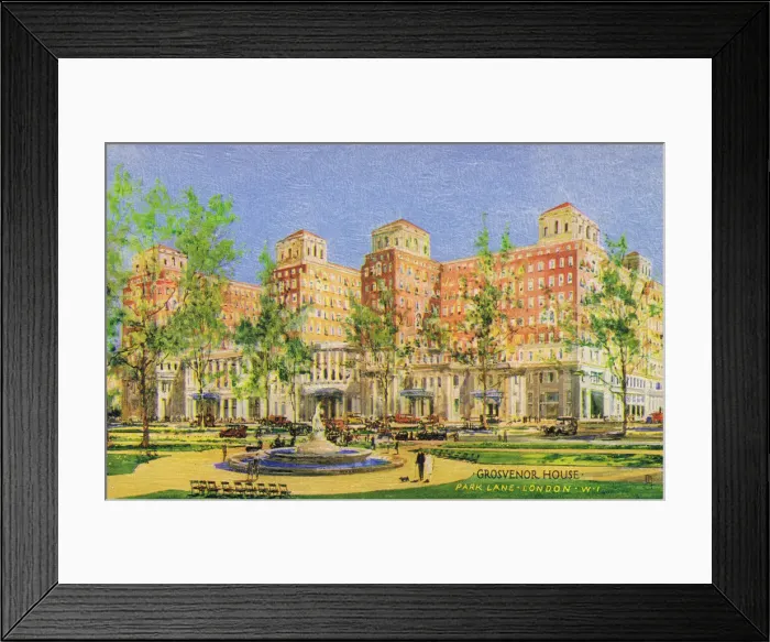 Framed Print : The exterior of the Grosvenor House Hotel, Park Lane, London Framed Print : The exterior of the Grosvenor House Hotel, Park Lane, London