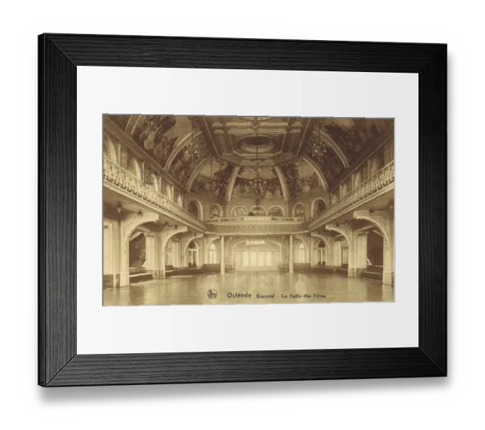 Framed Print : La Salle de Fetes (the party hall) at the Kursaal, Ostend